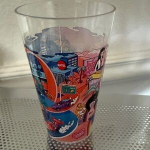 McDonald's Multicolor Illustrated plastic Glass